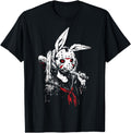 Authentic Creepy Horror Bunny Anime Manga Hoodie - Streetwear Style Unisex - T-Shirt, Sweatshirt, Hoodie