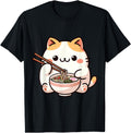 Exclusive Ramen Neko Cat Anime Kawaii Hoodie - Streetwear Style for Adults - T-Shirt, Sweatshirt, Hoodie