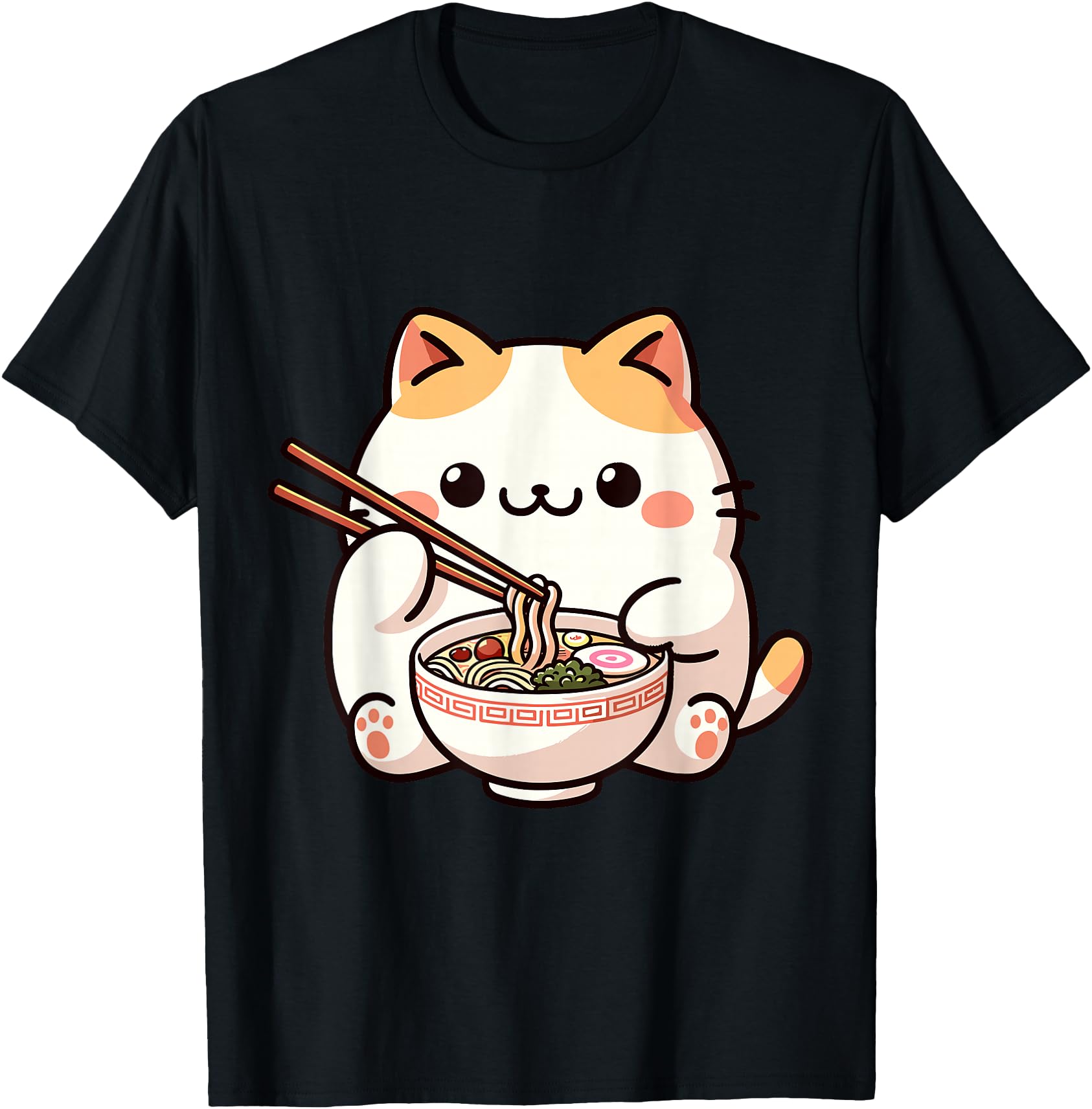 Exclusive Ramen Neko Cat Anime Kawaii Hoodie - Streetwear Style for Adults - T-Shirt, Sweatshirt, Hoodie