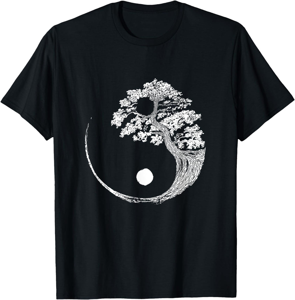 Handcrafted Yin Yang Bonsai Tree Sweatshirt - Streetwear Style for Adults - T-Shirt, Sweatshirt, Hoodie