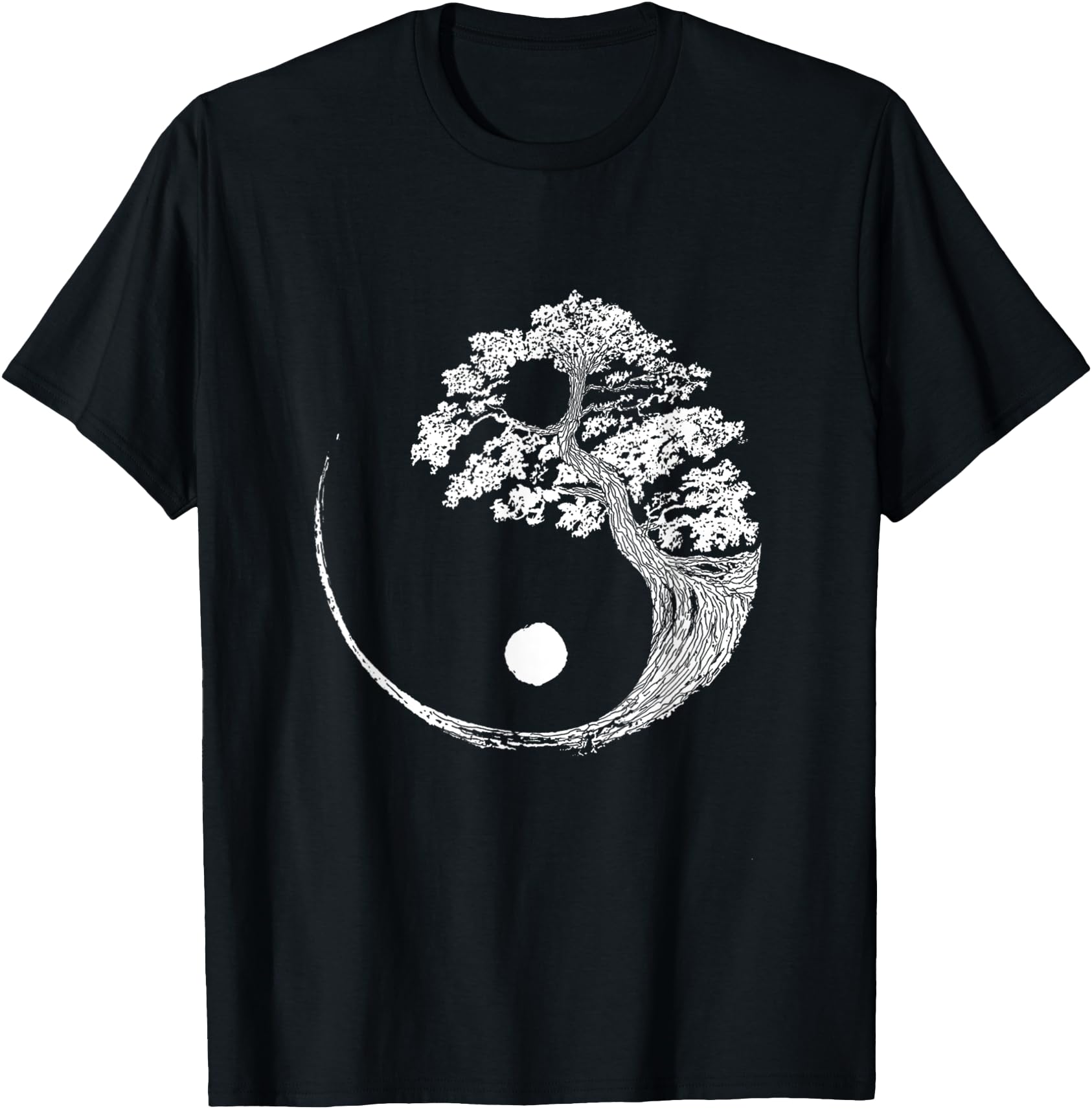 Handcrafted Yin Yang Bonsai Tree Sweatshirt - Streetwear Style for Adults - T-Shirt, Sweatshirt, Hoodie