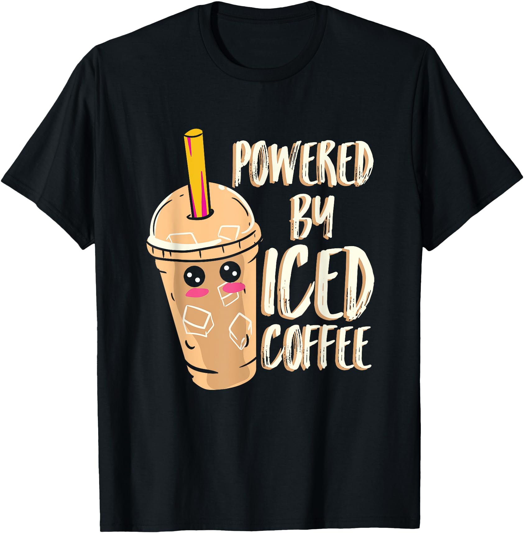 Handcrafted Anime Iced Coffee Hoodie - Casual Everyday Wear Men Women - T-Shirt, Sweatshirt, Hoodie