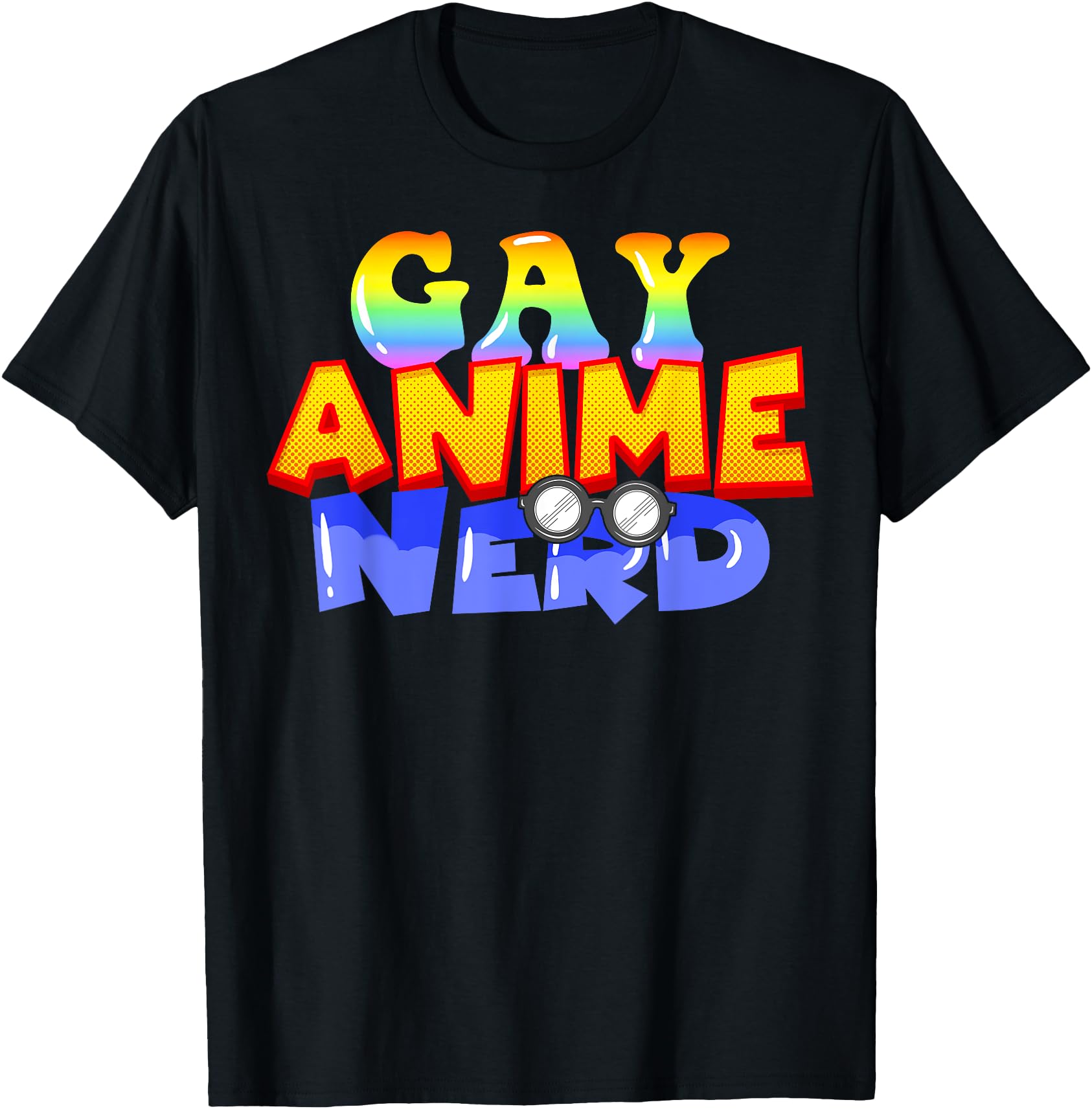 Original Gay Anime Nerd Anime Pride Artist T-Shirt - Unique Graphic Unisex - T-Shirt, Sweatshirt, Hoodie