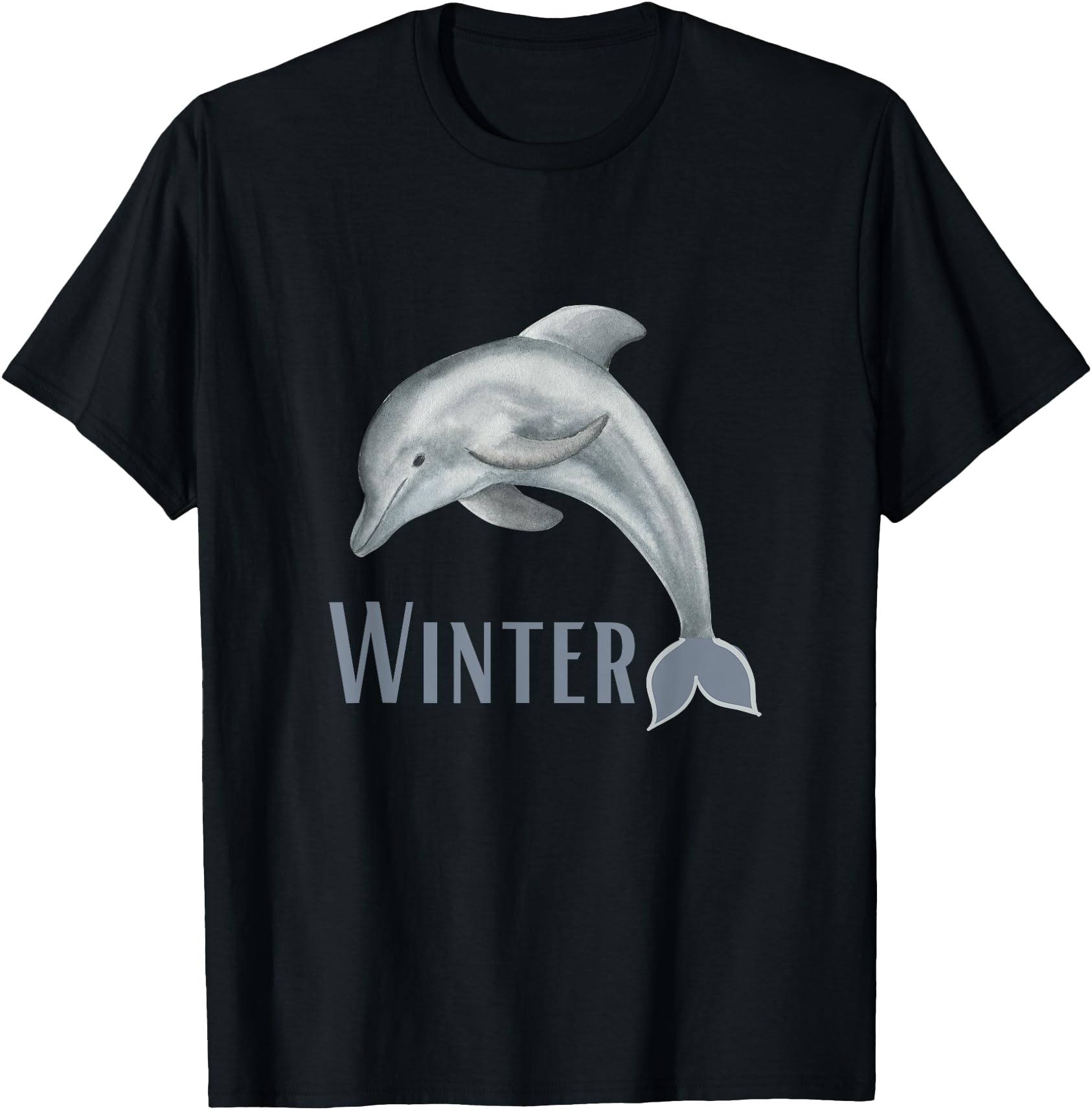 Winter Dolphin Dolphin Rare T-Shirt - Streetwear Style for Adults - T-Shirt, Sweatshirt, Hoodie