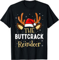Original Buttcrack Reindeer Family T-Shirt - Aesthetic Graphic Unisex - T-Shirt, Sweatshirt, Hoodie