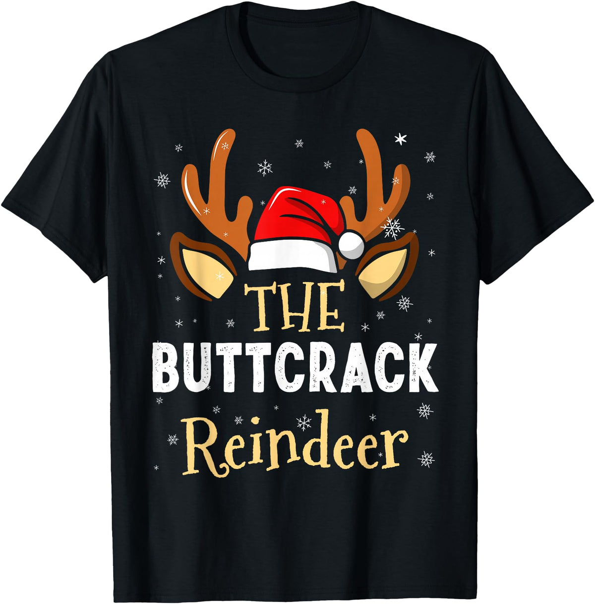 Original Buttcrack Reindeer Family T-Shirt - Aesthetic Graphic Unisex - T-Shirt, Sweatshirt, Hoodie