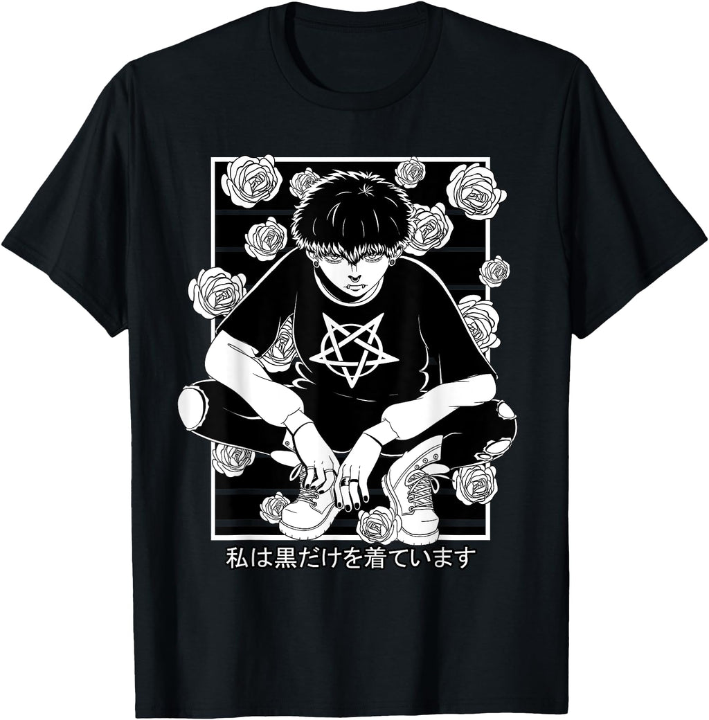 Handcrafted Goth Anime Gothic Sweatshirt - Casual Everyday Wear Men Women - T-Shirt, Sweatshirt, Hoodie