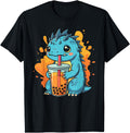 Kaiju Drinking Boba Tea Japanese Rare T-Shirt - Fun Novelty Design Unisex - T-Shirt, Sweatshirt, Hoodie