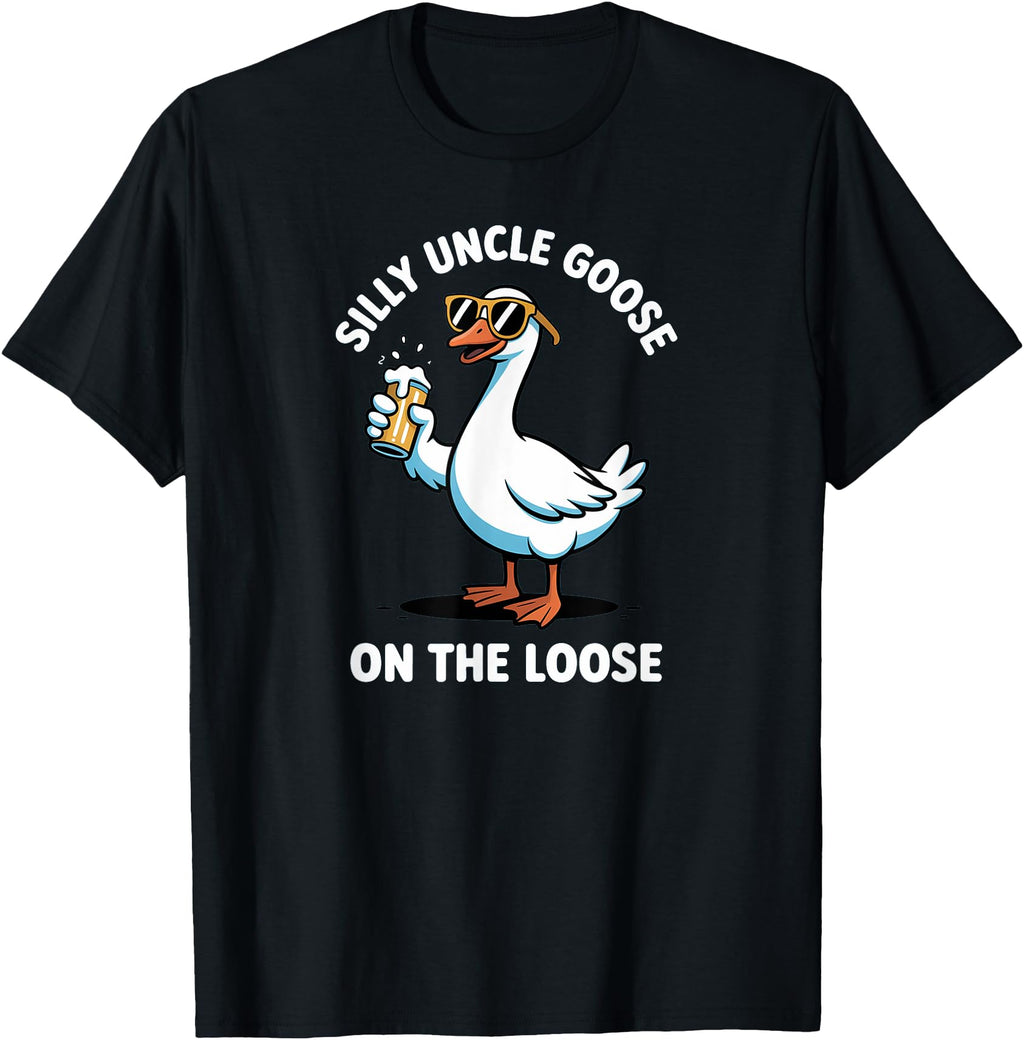 Exclusive Silly Uncle Goose Loose Pun Meme T-Shirt - Trendy Graphic Unisex - T-Shirt, Sweatshirt, Hoodie