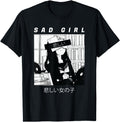 Authentic Sad Anime Japanese Babe Sweatshirt - Casual Everyday Wear Unisex - T-Shirt, Sweatshirt, Hoodie