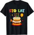 Sto Lat Birthdays Polska Poland Artist T-Shirt - Graphic Print Men Women - T-Shirt, Sweatshirt, Hoodie