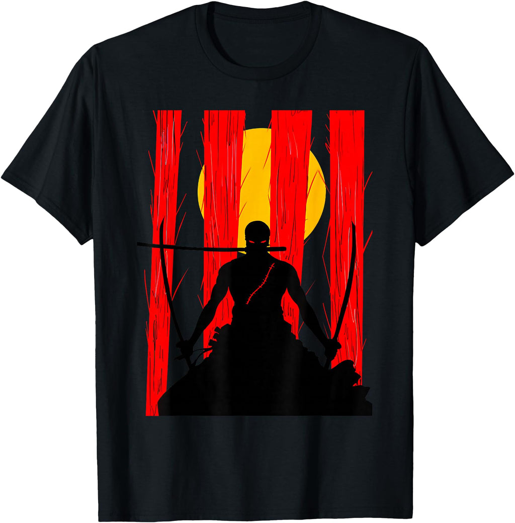 Japanese Art Zoro Anime Rare Hoodie - Trendy Graphic for Adults - T-Shirt, Sweatshirt, Hoodie