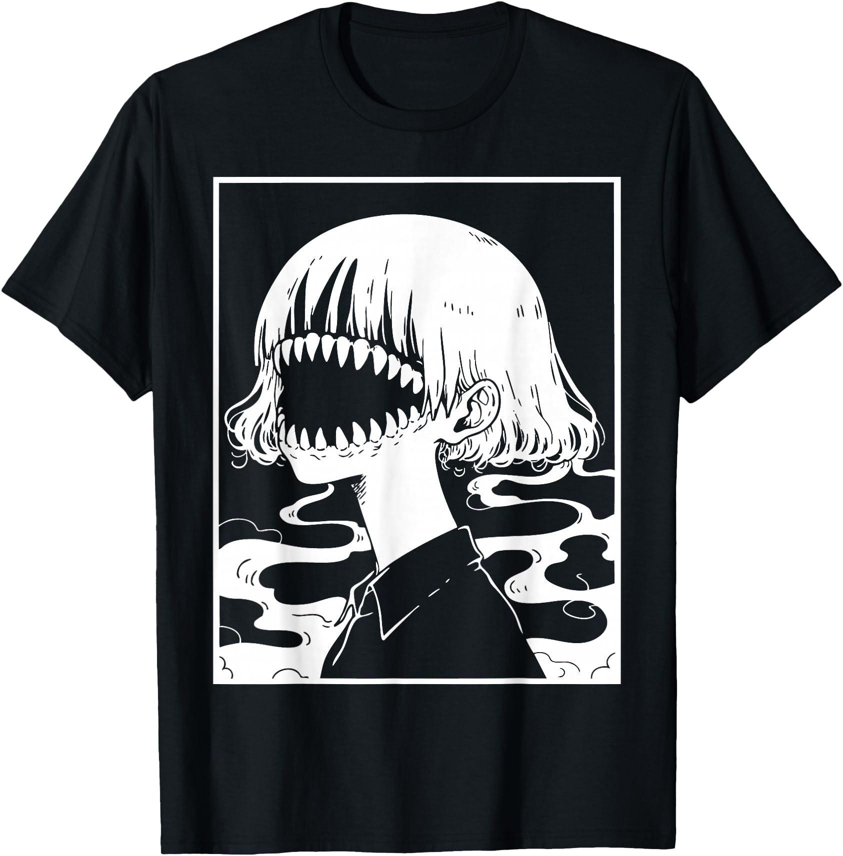 Horror Anime Manga Japan Japanese Creepy Hoodie - Novelty Apparel Unisex - T-Shirt, Sweatshirt, Hoodie