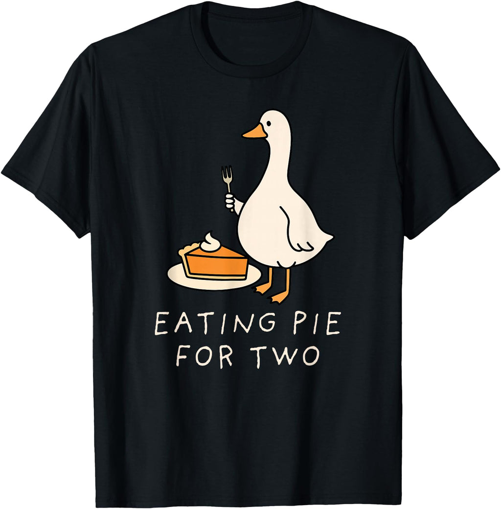 Exclusive Goose Eating Pie Two Couple T-Shirt - Novelty Apparel Unisex - T-Shirt, Sweatshirt, Hoodie