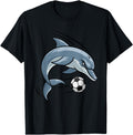 Handcrafted Dolphin Animal Soccer Sweatshirt - Graphic Print Unisex - T-Shirt, Sweatshirt, Hoodie