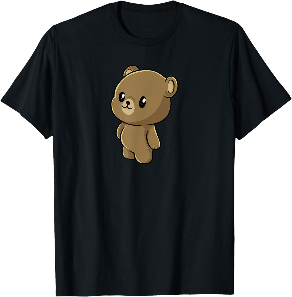 Kawaii Brown Bear Anime Grizzly Bear T-Shirt - Streetwear Style Unisex - T-Shirt, Sweatshirt, Hoodie