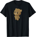 Kawaii Brown Bear Anime Grizzly Bear T-Shirt - Streetwear Style Unisex - T-Shirt, Sweatshirt, Hoodie