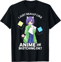 Original I Just Really Like Anime T-Shirt - Fun Novelty Design for Adults - T-Shirt, Sweatshirt, Hoodie