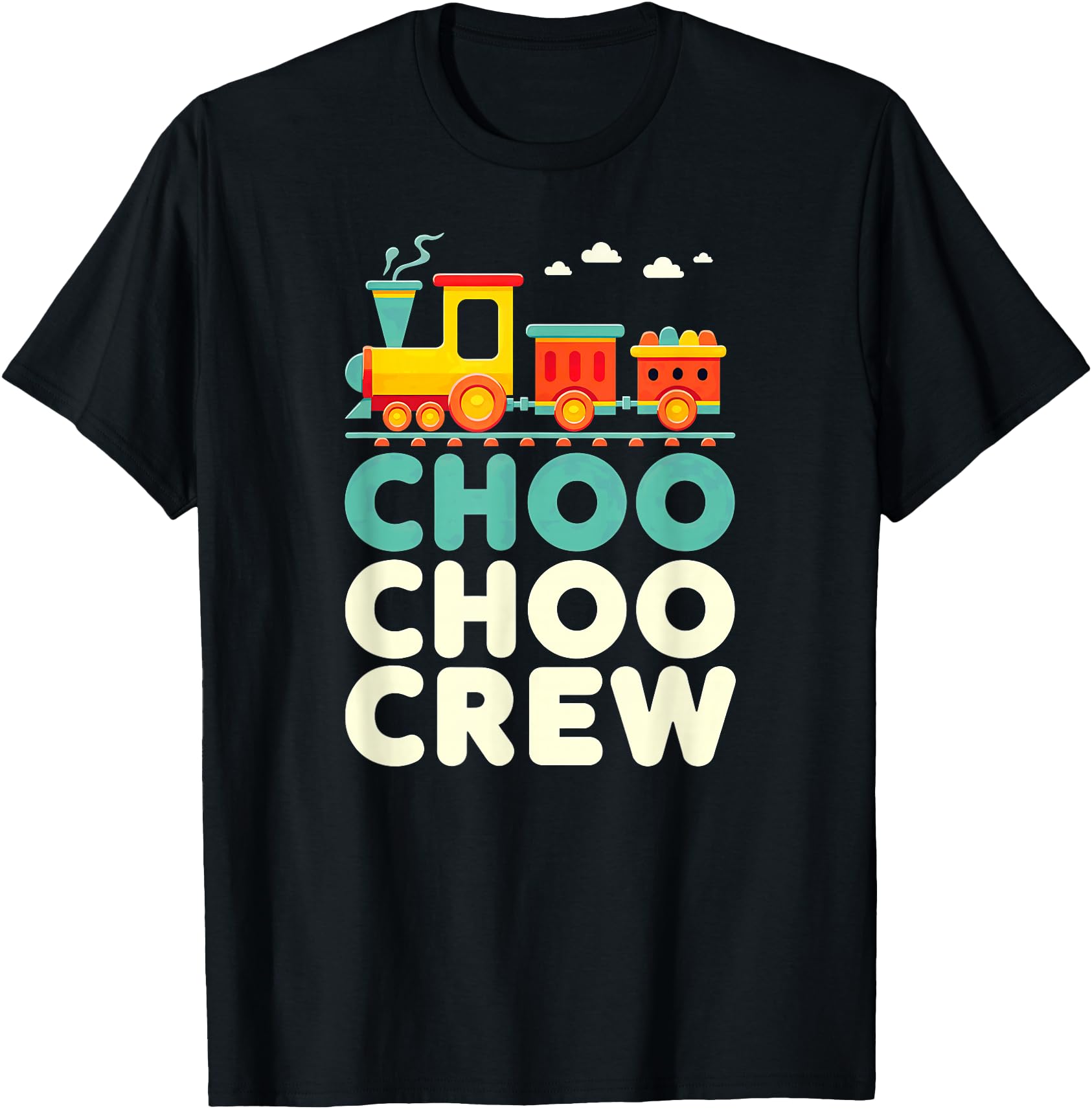 Choo Choo Crew Railroad Train 1St T-Shirt - Trendy Graphic for Adults - T-Shirt, Sweatshirt, Hoodie