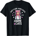 Exclusive Just Who Loves Anime Cats Rare T-Shirt - Novelty Apparel Unisex - T-Shirt, Sweatshirt, Hoodie