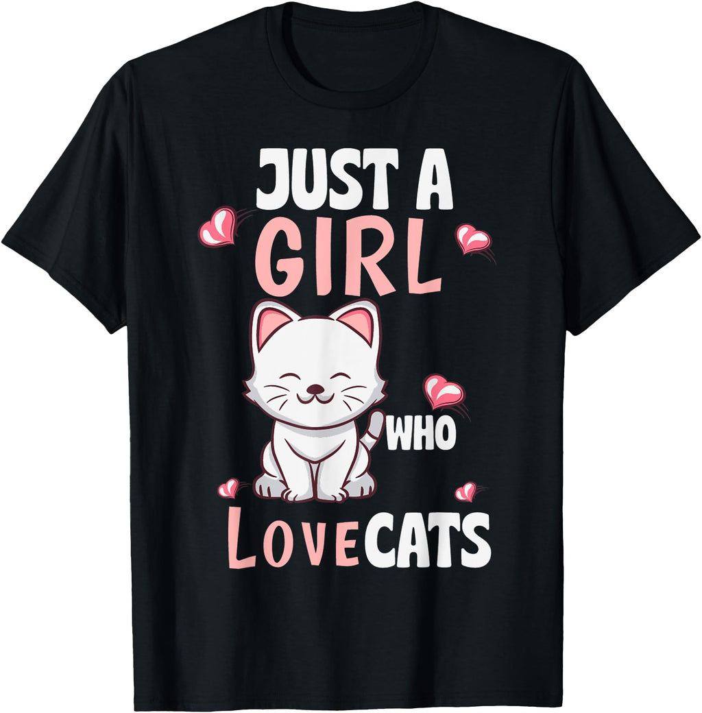 Handcrafted Just Who Love Cats Artist T-Shirt - Novelty Apparel for Adults - T-Shirt, Sweatshirt, Hoodie