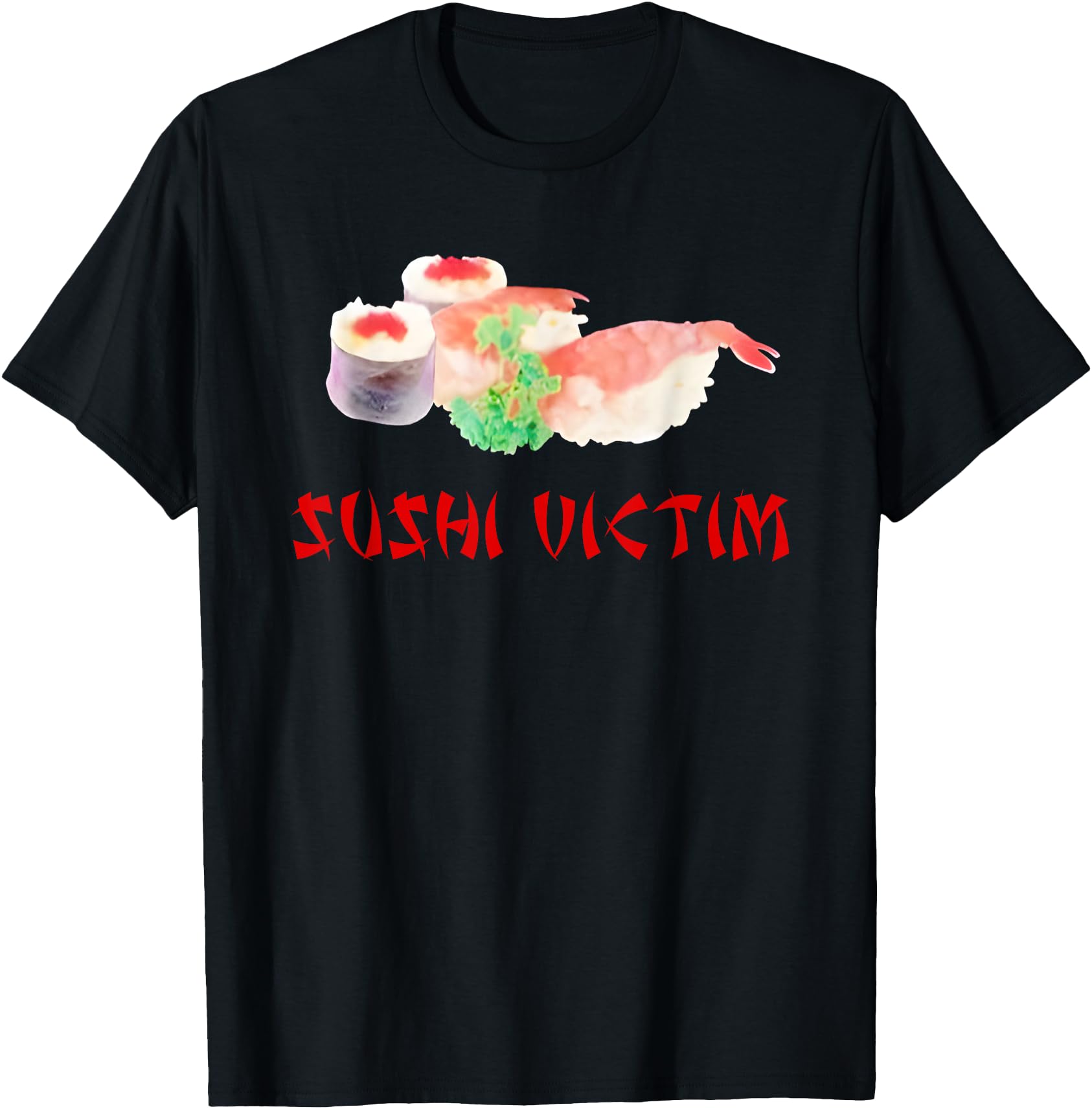 Exclusive Sushi Victim Japanese Food Hoodie - Minimalist Print Unisex - T-Shirt, Sweatshirt, Hoodie