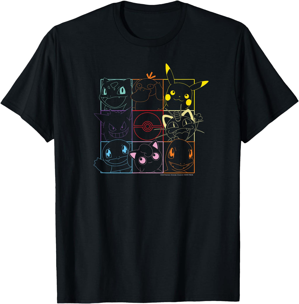 Authentic Pokemon Adults Black Cartoon Sweatshirt - Novelty Apparel Unisex - T-Shirt, Sweatshirt, Hoodie