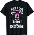 Exclusive Just Who Loves Anime And T-Shirt - Aesthetic Graphic for Adults - T-Shirt, Sweatshirt, Hoodie