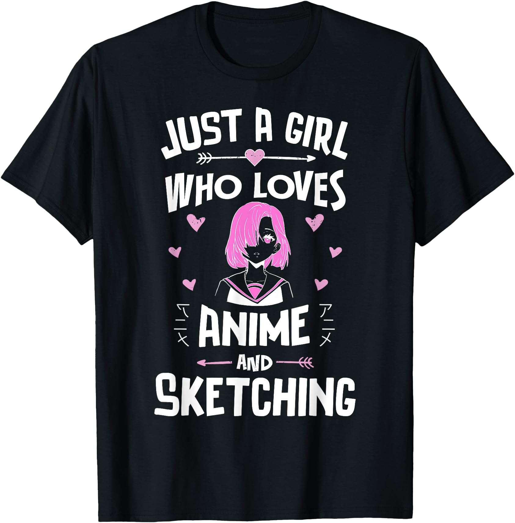 Exclusive Just Who Loves Anime And T-Shirt - Aesthetic Graphic for Adults - T-Shirt, Sweatshirt, Hoodie