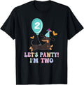 Lets Pawty I M Two Dachshunds Dog 2 T-Shirt - Aesthetic Graphic for Adults - T-Shirt, Sweatshirt, Hoodie