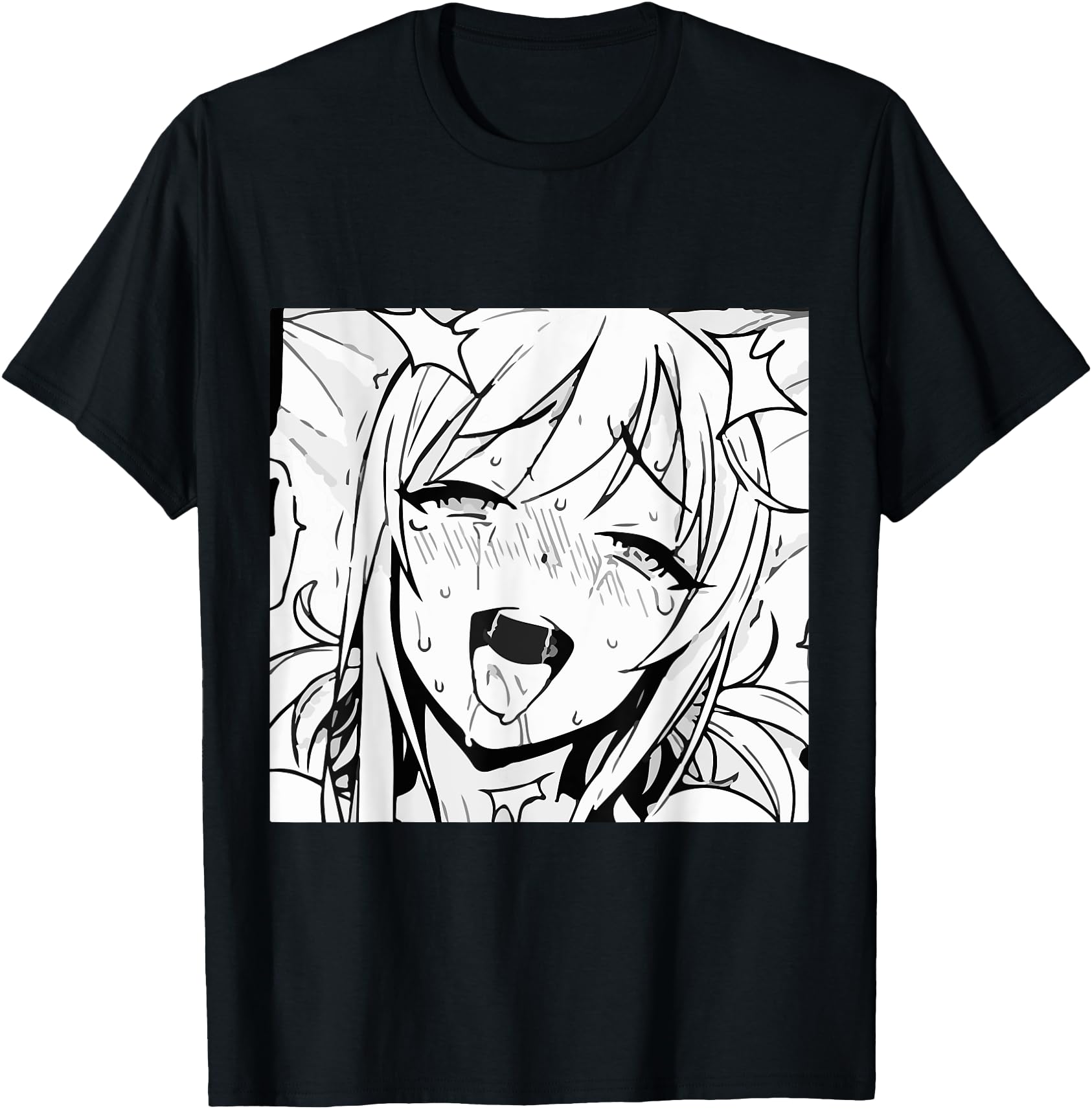 Ecchi Otaku Hentai Waifu Ahegao Sweatshirt - Aesthetic Graphic for Adults - T-Shirt, Sweatshirt, Hoodie