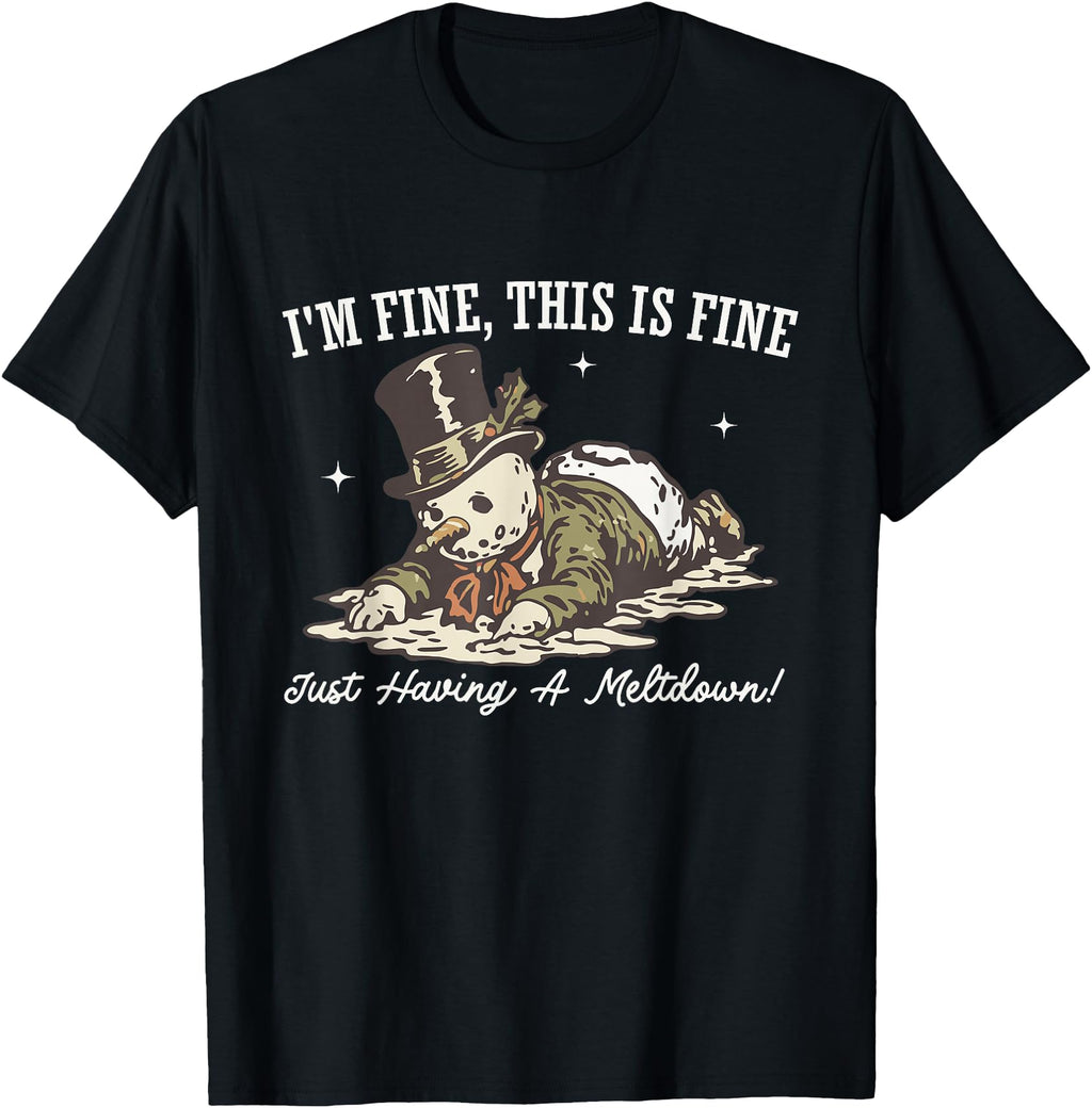 Authentic I M Fine This Is Fine Just T-Shirt - Unique Graphic Men Women - T-Shirt, Sweatshirt, Hoodie