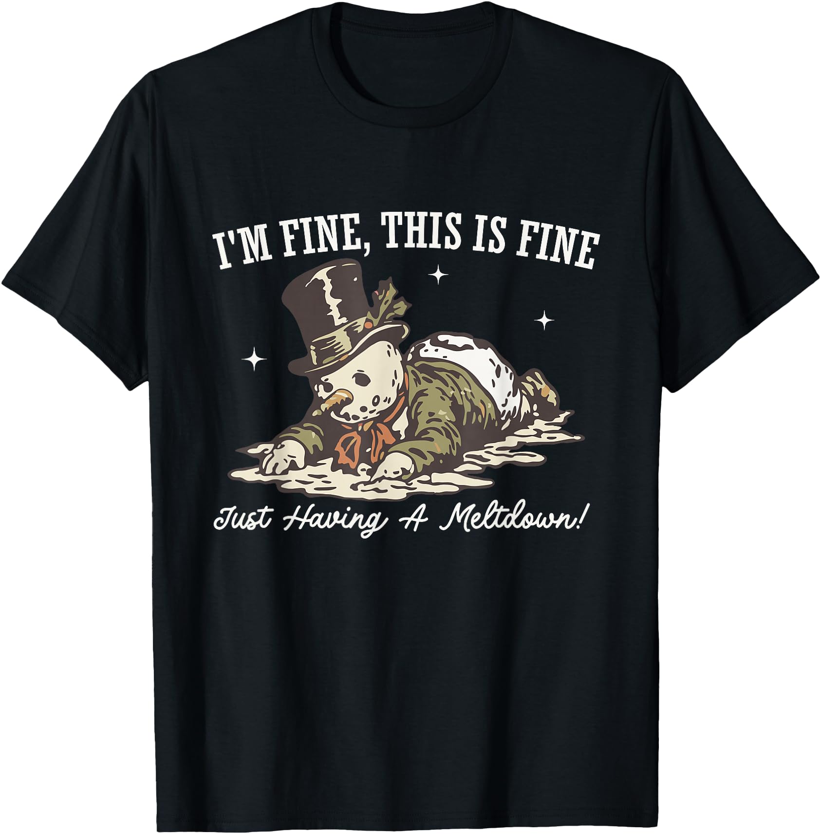 Authentic I M Fine This Is Fine Just T-Shirt - Unique Graphic Men Women - T-Shirt, Sweatshirt, Hoodie