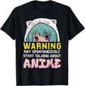 Original Warning Anime Aesthetic T-Shirt - Fun Novelty Design for Adults - T-Shirt, Sweatshirt, Hoodie