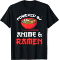 Powered Anime Ramen Short Sleeve T-Shirt - Trendy Graphic for Adults - T-Shirt, Sweatshirt, Hoodie