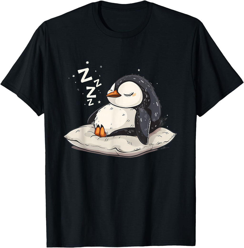 Sleep Penguin Penguin Sleeping Penguin T-Shirt - Trendy Graphic for Adults - T-Shirt, Sweatshirt, Hoodie