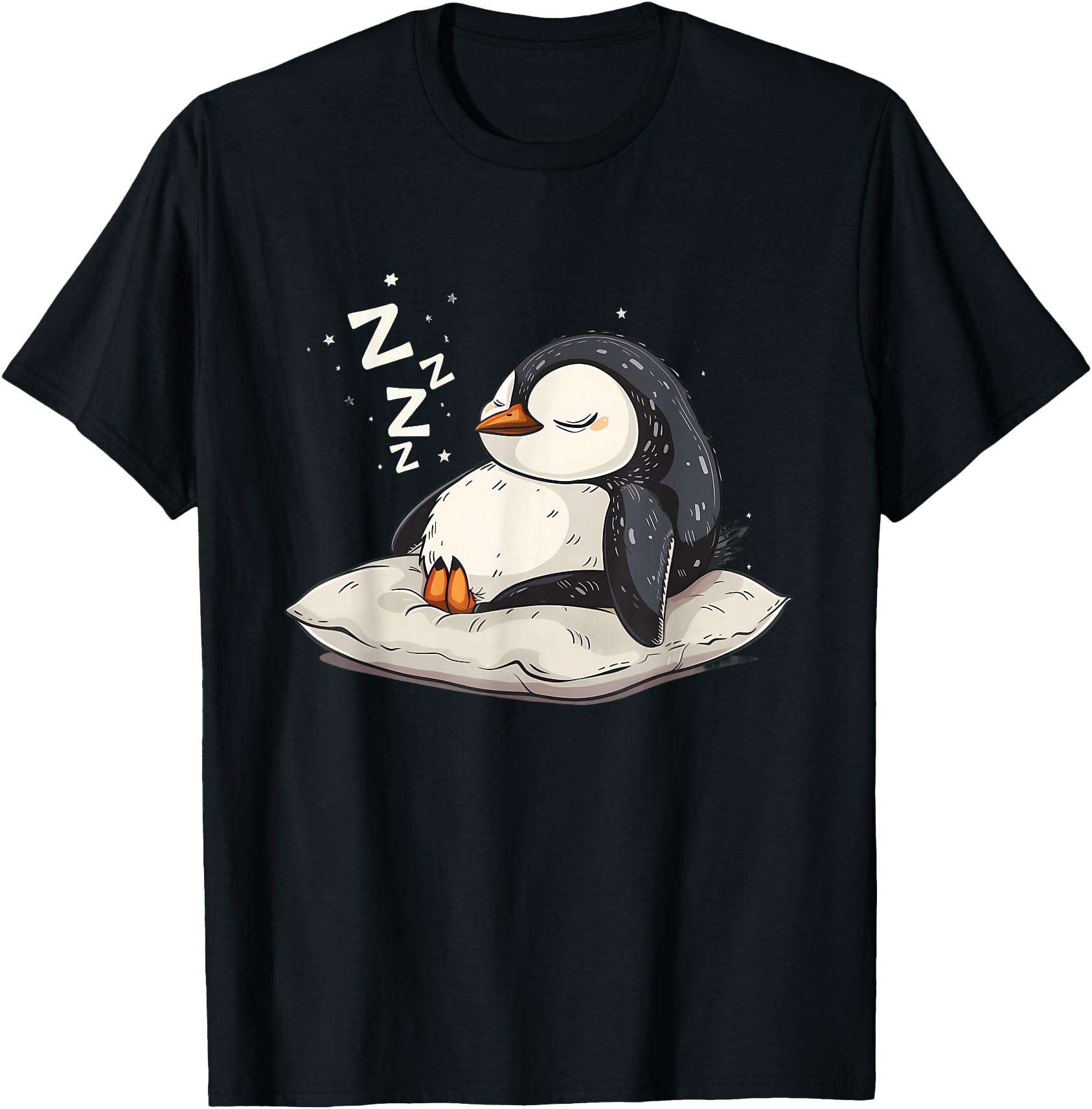 Sleep Penguin Penguin Sleeping Penguin T-Shirt - Trendy Graphic for Adults - T-Shirt, Sweatshirt, Hoodie