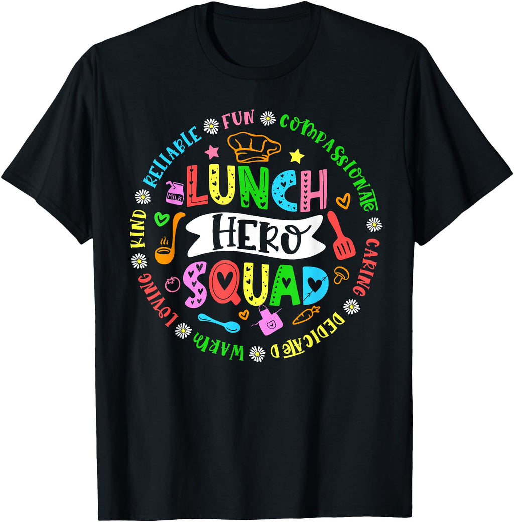 School Lunch Hero Squad Cafeteria Hoodie - Streetwear Style Men Women - T-Shirt, Sweatshirt, Hoodie