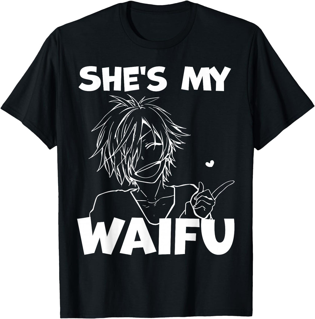 Exclusive She S My Waifu Anime Hoodie - Aesthetic Graphic Men Women - T-Shirt, Sweatshirt, Hoodie
