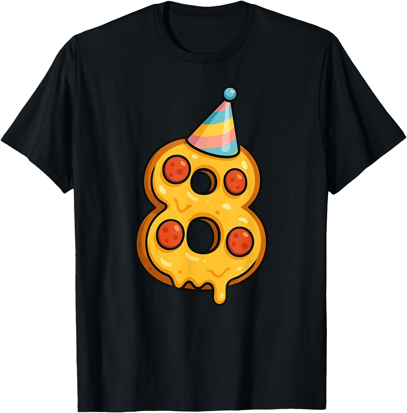 Authentic Pizza 8Th 8 Years Old T-Shirt - Fun Novelty Design Men Women - T-Shirt, Sweatshirt, Hoodie