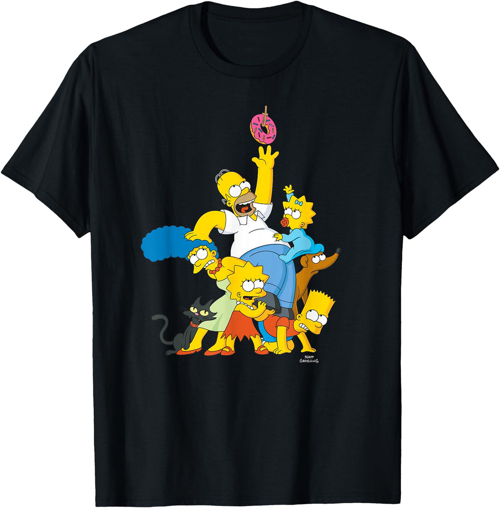 Simpsons Family Donut Reach Artist Sweatshirt - Minimalist Print Men Women - T-Shirt, Sweatshirt, Hoodie