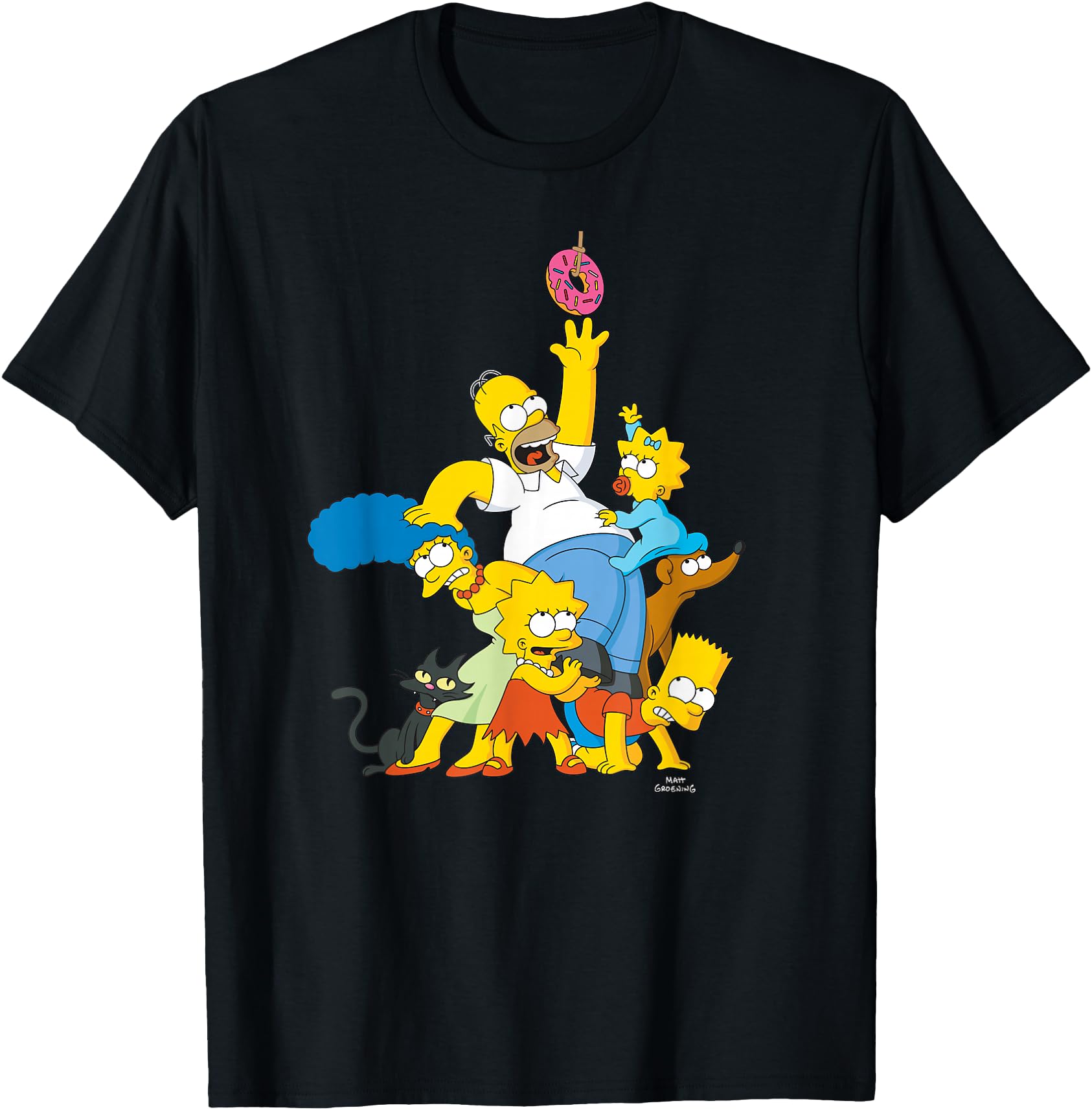 Simpsons Family Donut Reach Artist Sweatshirt - Minimalist Print Men Women - T-Shirt, Sweatshirt, Hoodie