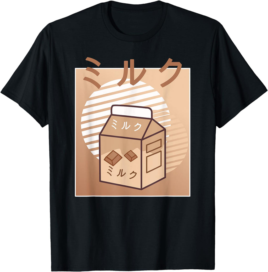 Authentic Kawaii Milk Japanese T-Shirt - Trendy Graphic for Adults - T-Shirt, Sweatshirt, Hoodie