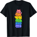 Exclusive Gay Pride Cat Lgbt Kawaii T-Shirt - Aesthetic Graphic Unisex - T-Shirt, Sweatshirt, Hoodie