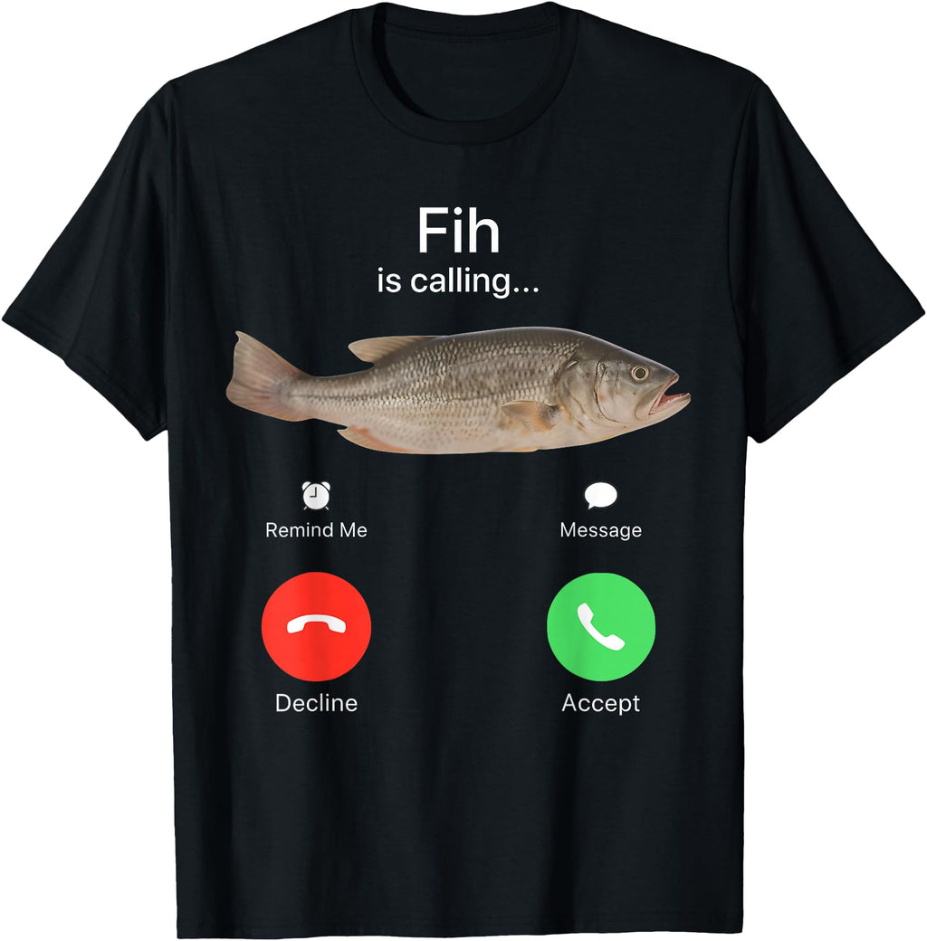 Original Fih Is Calling Exclusive Sweatshirt - Minimalist Print for Adults - T-Shirt, Sweatshirt, Hoodie