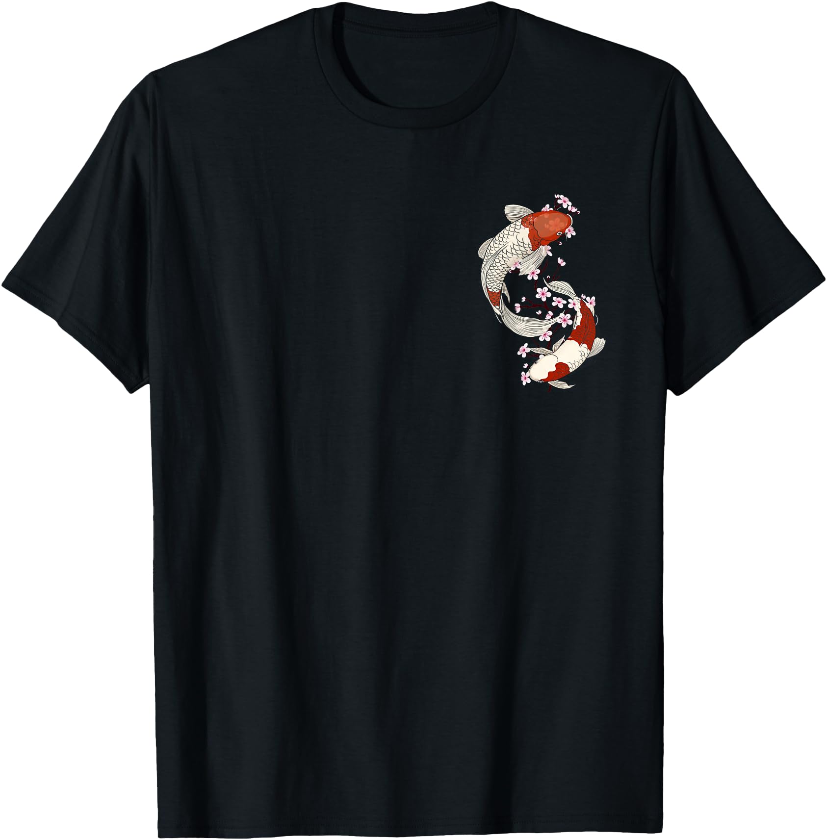 Handcrafted Japanese Koi Fish And Sweatshirt - Minimalist Print for Adults - T-Shirt, Sweatshirt, Hoodie