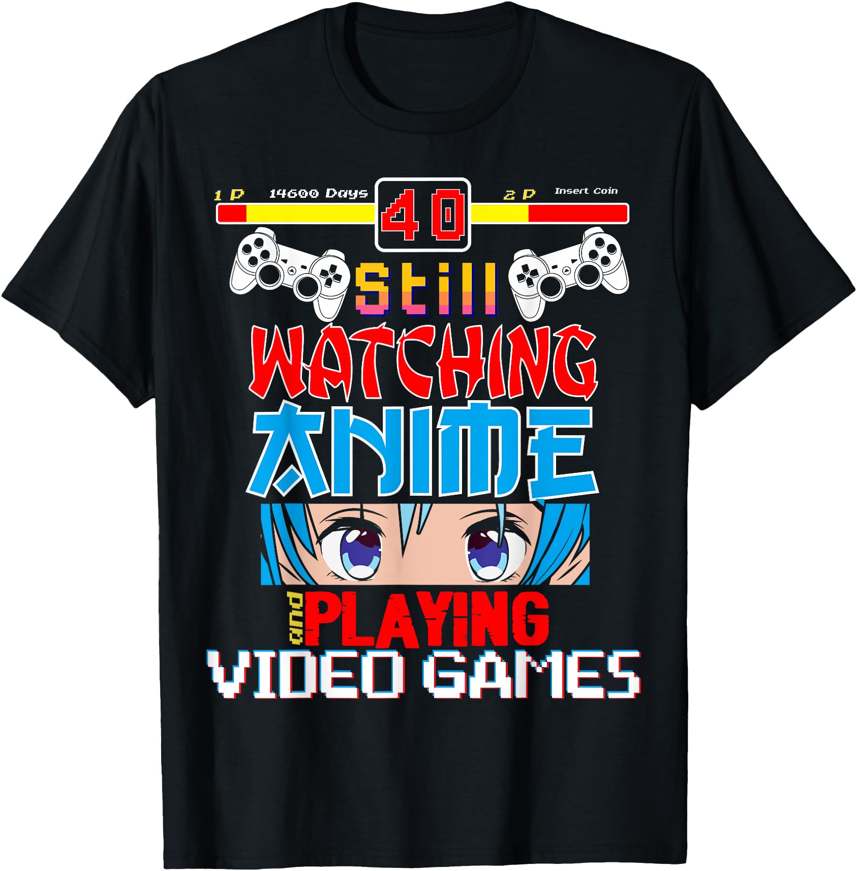 Video Games 40Th Anime Hoodie - Fun Novelty Design Unisex - T-Shirt, Sweatshirt, Hoodie