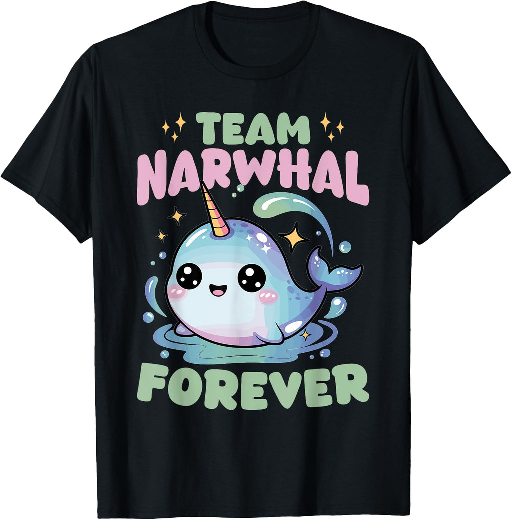 Narwhal Chibi Kawaii Rare Hoodie - Graphic Print Men Women - T-Shirt, Sweatshirt, Hoodie