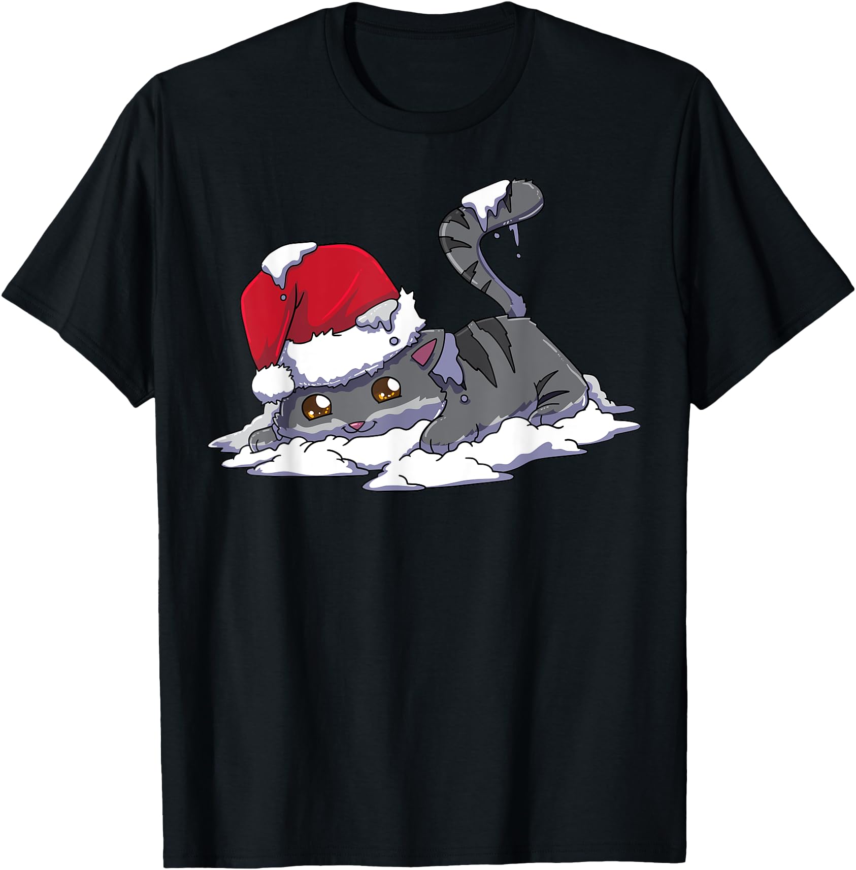 Authentic Anime Kawaii Neko Cat Exclusive T-Shirt - Minimalist Print Unisex - T-Shirt, Sweatshirt, Hoodie