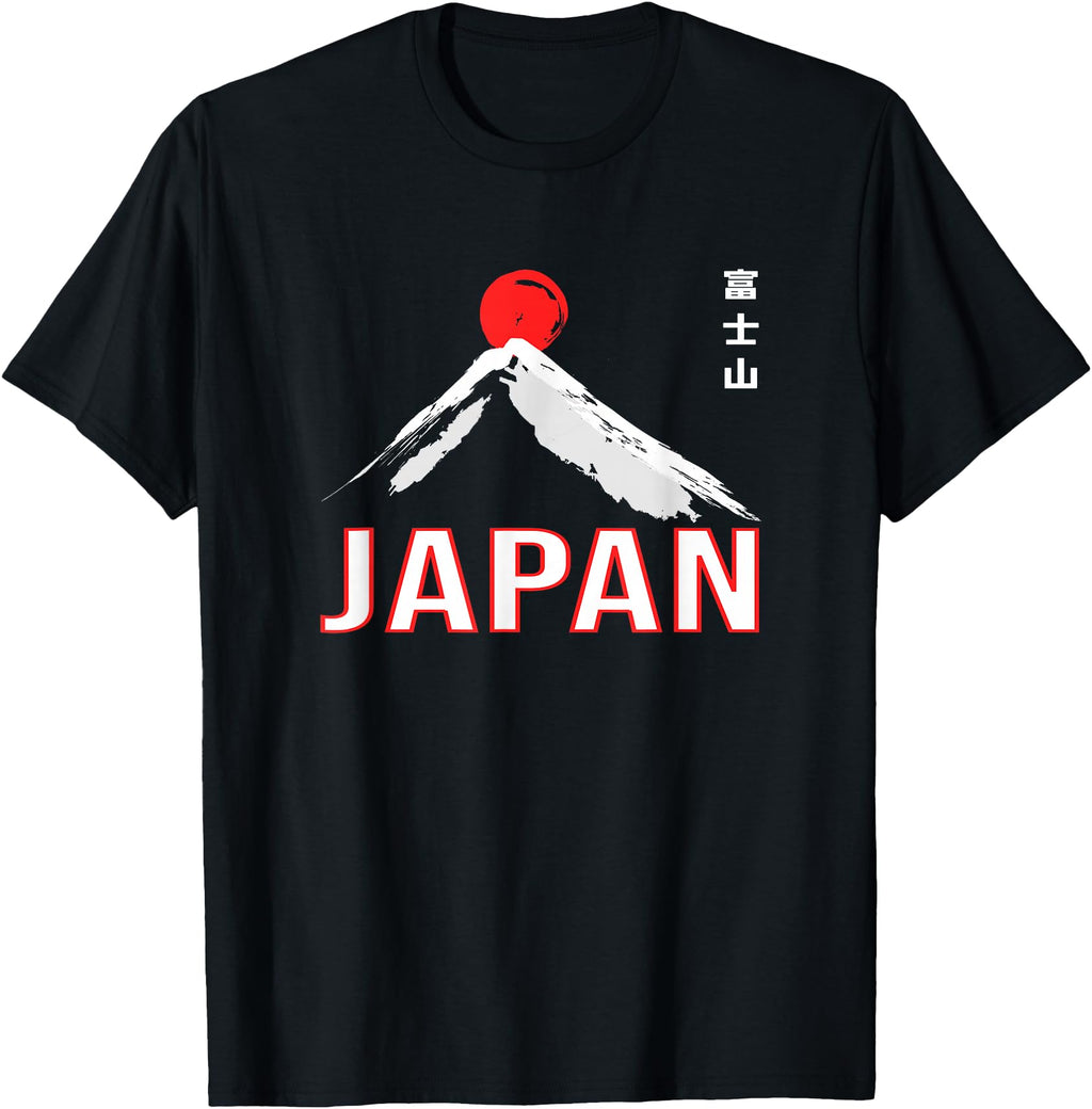 Japan Rising Sun Mt Fuji Japanese Hoodie - Minimalist Print Men Women - T-Shirt, Sweatshirt, Hoodie